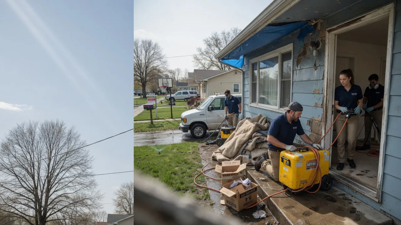 Basement Flood Cleanup in Stewardson, IL near me